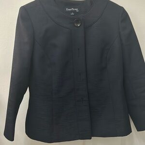 Evan Picone two piece navy skirt suit!